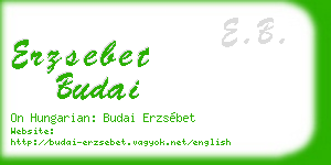 erzsebet budai business card